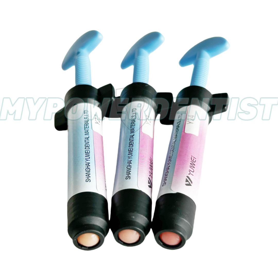 Pink Resin Dental Beauty Gum Composite Syringe Gingiva Recession Resin 3Shade