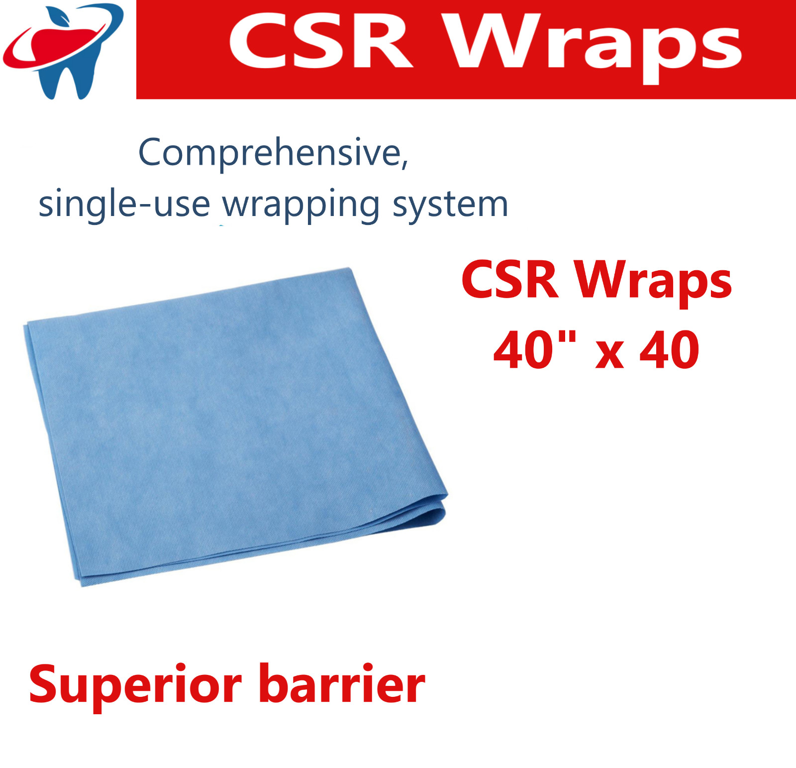 Dental CSR Wrap Sterilization Wrap 12 x 12 30 x 30, 20 x 20, 54 x 54 Upto 500/Cs