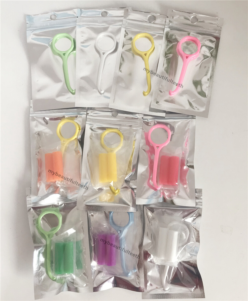50-Packs Dental Aligner Chewies Clear Tray Retainer Seater Retriever Take Off