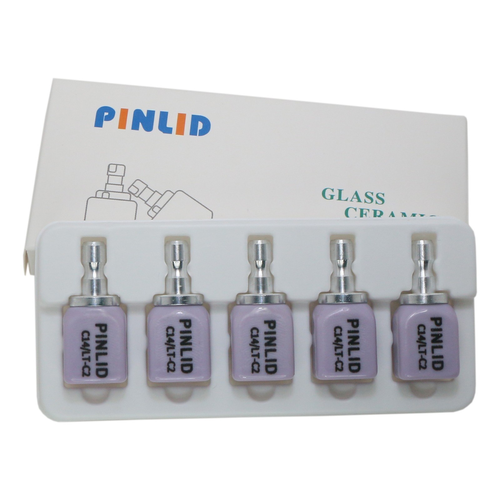 US Dental IPS e.max CAD/CAM C14 LT Lithium Disilicate Blocks CEREC 5 Pcs / Box