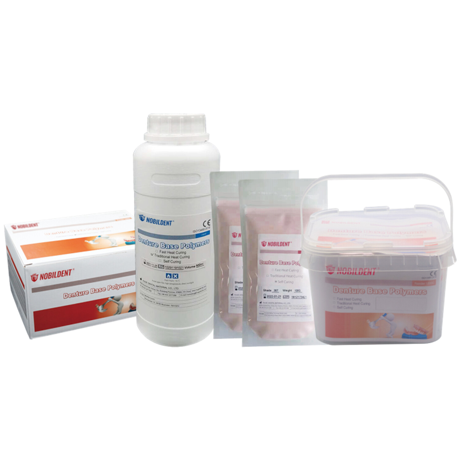 HUGE 1000g Dental HEAT CURRING Acrylic Denture Base Material Heat Cure Powder