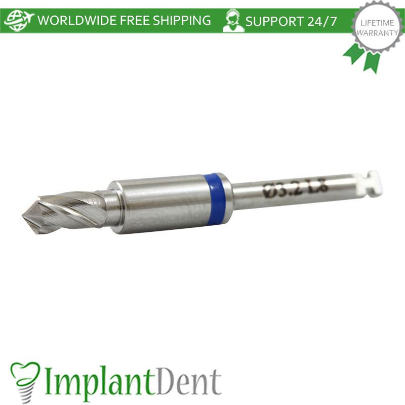 1x Dental Integral Stopper Drill 3.2mm Stainless Steel Dentistry Tool