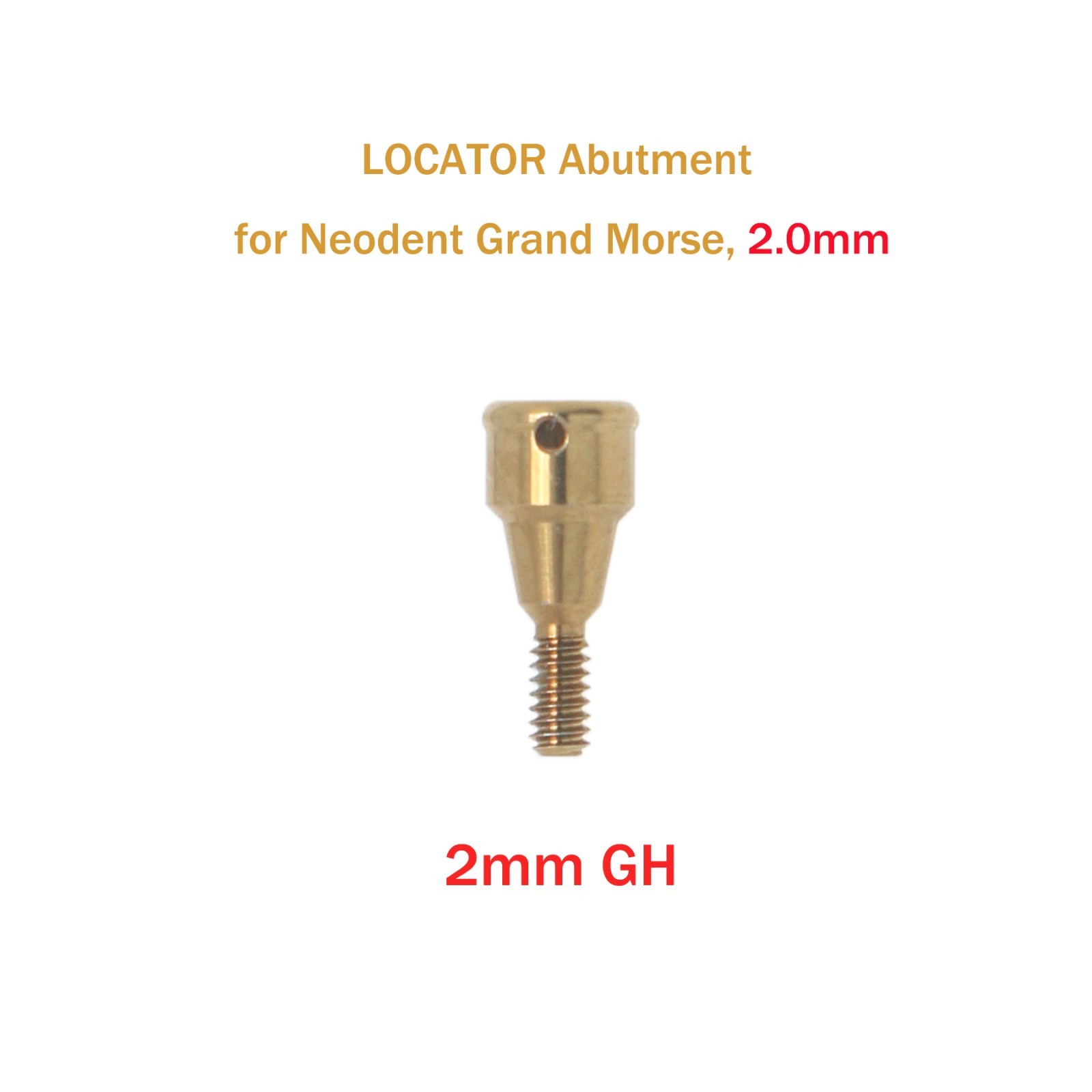 Overdenture LOCATOR Abutment Removable Anchor for NEODENT GRAND MORSE GM 1-6mmGH