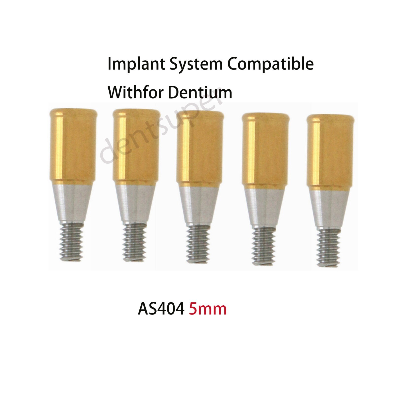 For Dentis/SG/Mega Gen Overdenture Locator Abutments 3/4/5mm Insertion Male Cap