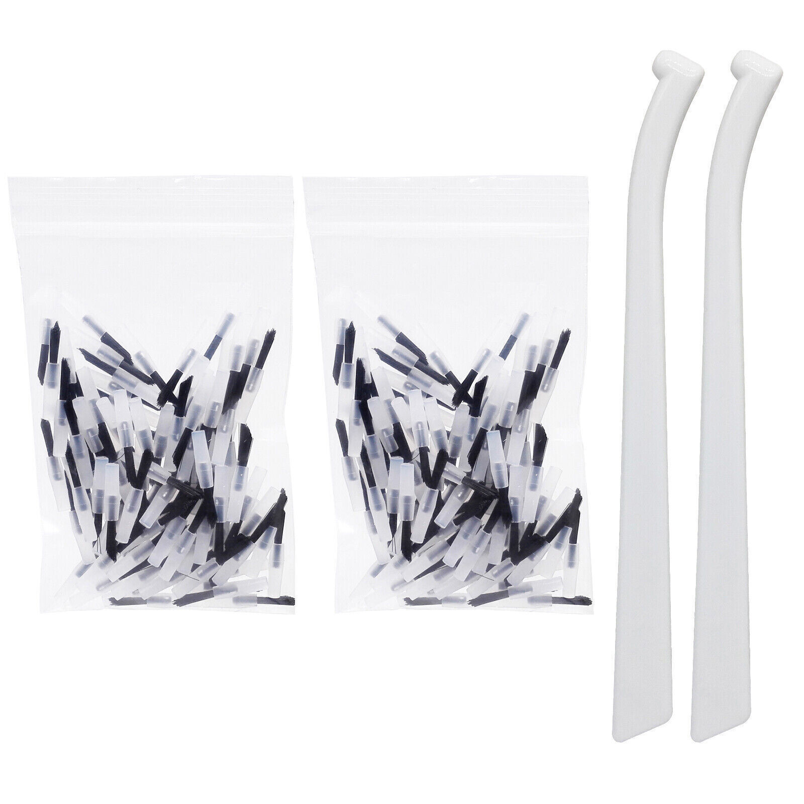 Dental Micro Brush Tip Composite Resin Disposable Applicators 100/ Free Handle