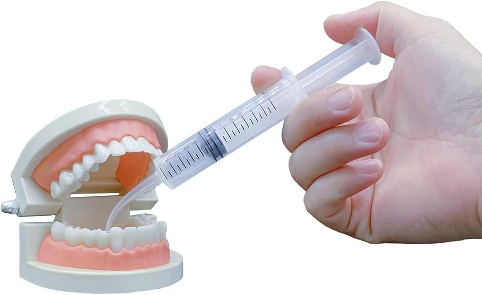 Wisdom Teeth Syringe, 5 Pack Irrigation 5 Pack, Curved-with Measurement