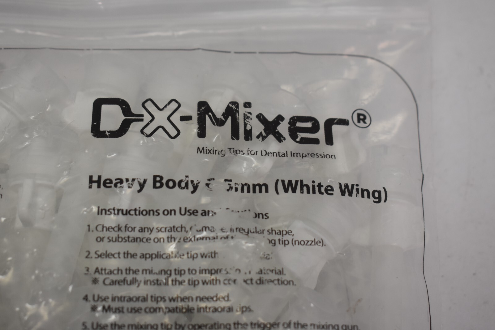 D-X-Mixer Mixing Tips for Dental Impression 110 Heavy Body 48pcs 5ml Cartridge
