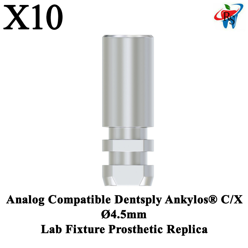 10x Analog Compatible Dentsply Ankylos® C/X Ø4.5mm Lab Fixture Replica