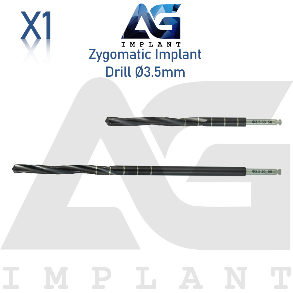 Zyg Dental Fixtures Drills Ø3.5mm Stainless Steel DLC Coating Instrument