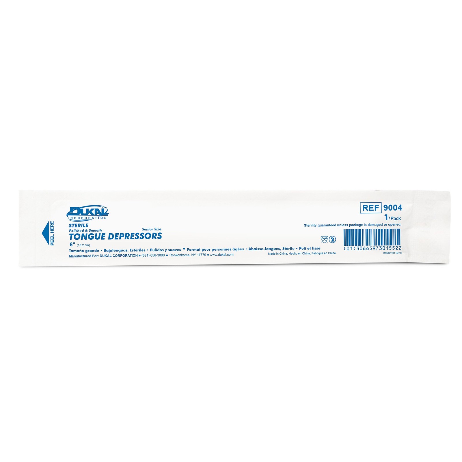 Dukal™ Individually Wrapped Tongue Depressors-Box of 100
