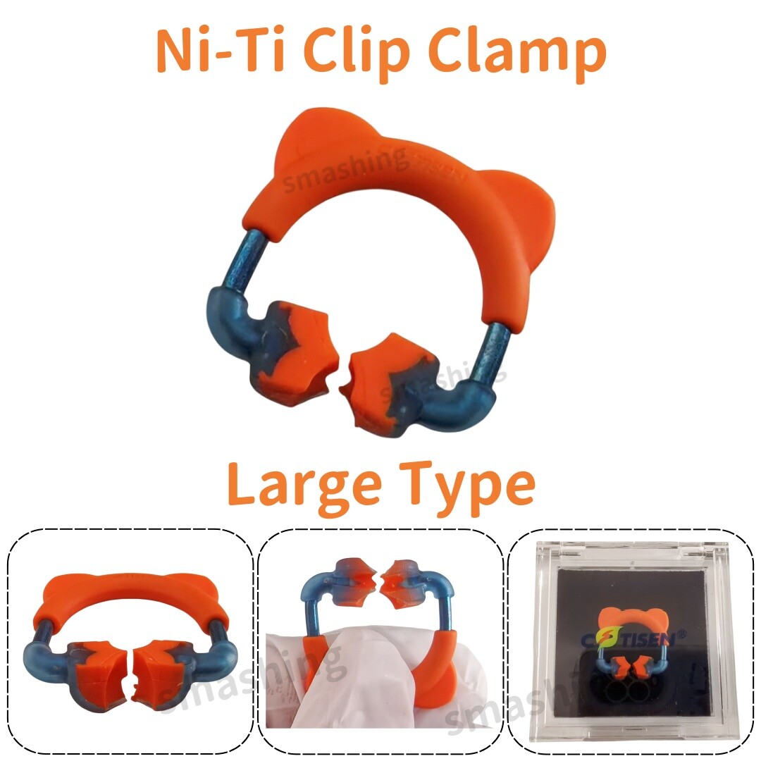 New Dental Matrix Bands Ring Sectional Contoured Matrice Ni-Ti Clip Clamp Large
