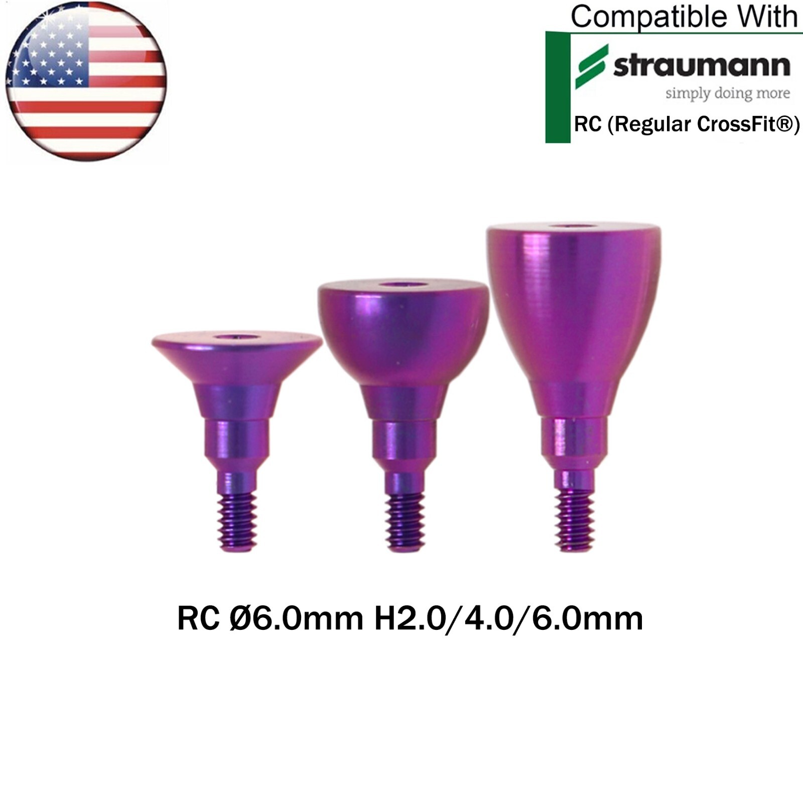 US Fit Straumann ITI Healing Abutment NC/RC Transfer Impression Open/Closed Tray