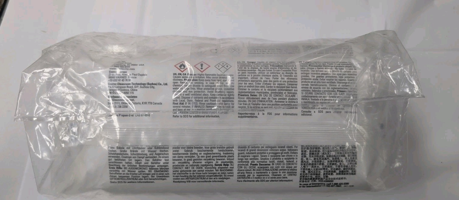 Contec Prosat Sterile SPP0939 IPA Wipes 9×11 50/Pouch EXPIRED Lot of 4