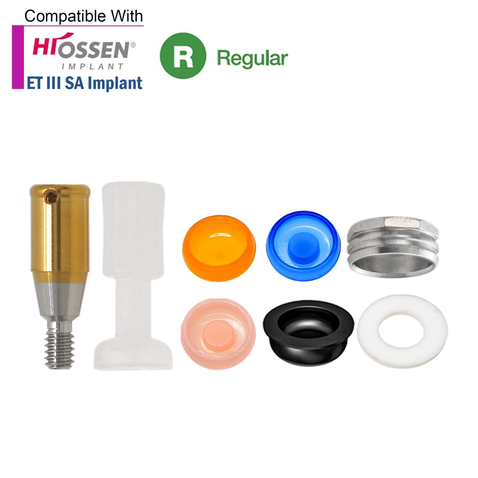 US OSS Overdenture Locator Abutment Male Cap fit HIOSSEN ET Mini/Regular
