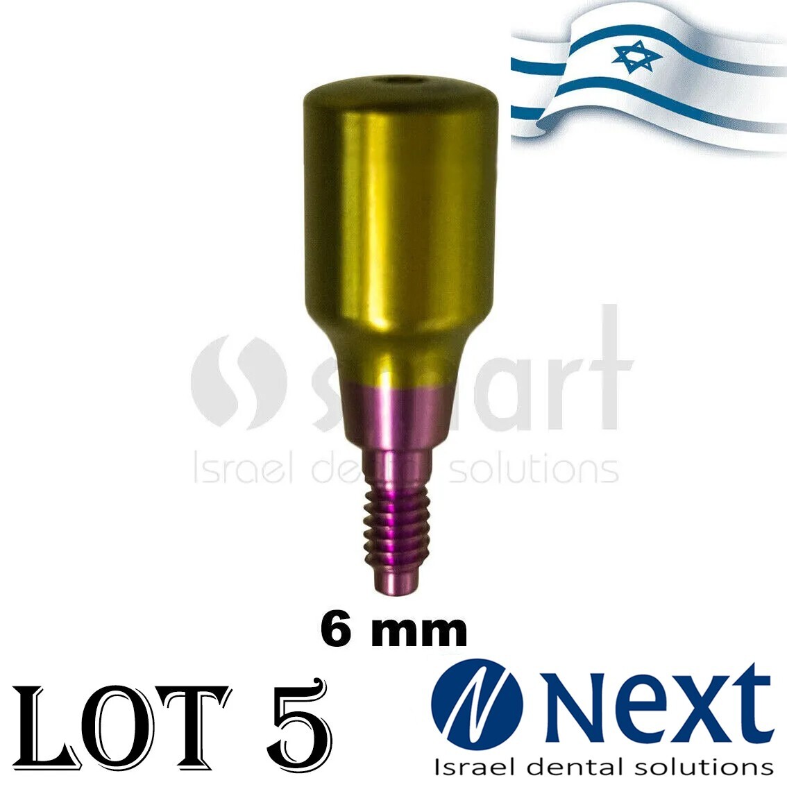 LOTx5 Healing cap MIS conical V3 C1 SP Fit abutment Ø4.5 6 mm