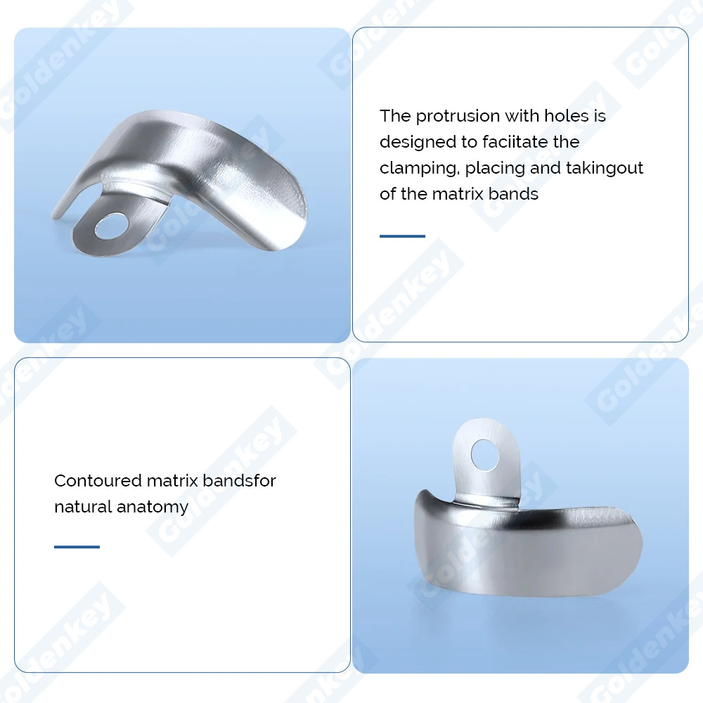 Dental Matrix Bands Ring Sectional Matrice Clamp Retaining Ring Fits Palodent V3