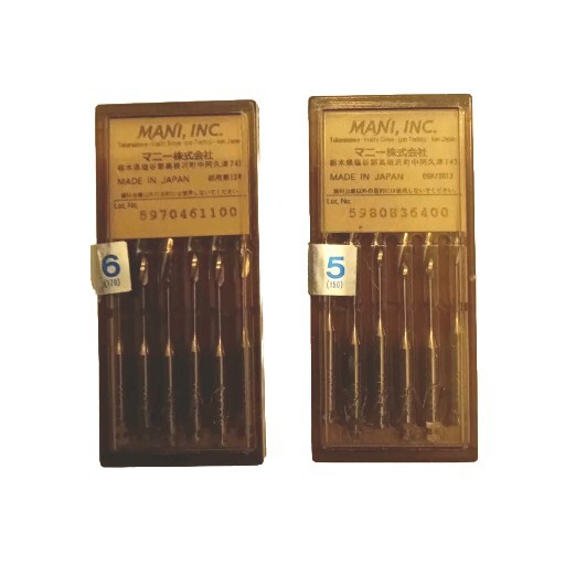 Mani Dental Peeso Reamers Lot Endo Root Canal Size 6 (170) & 5 (150) 32 Mm 6pc