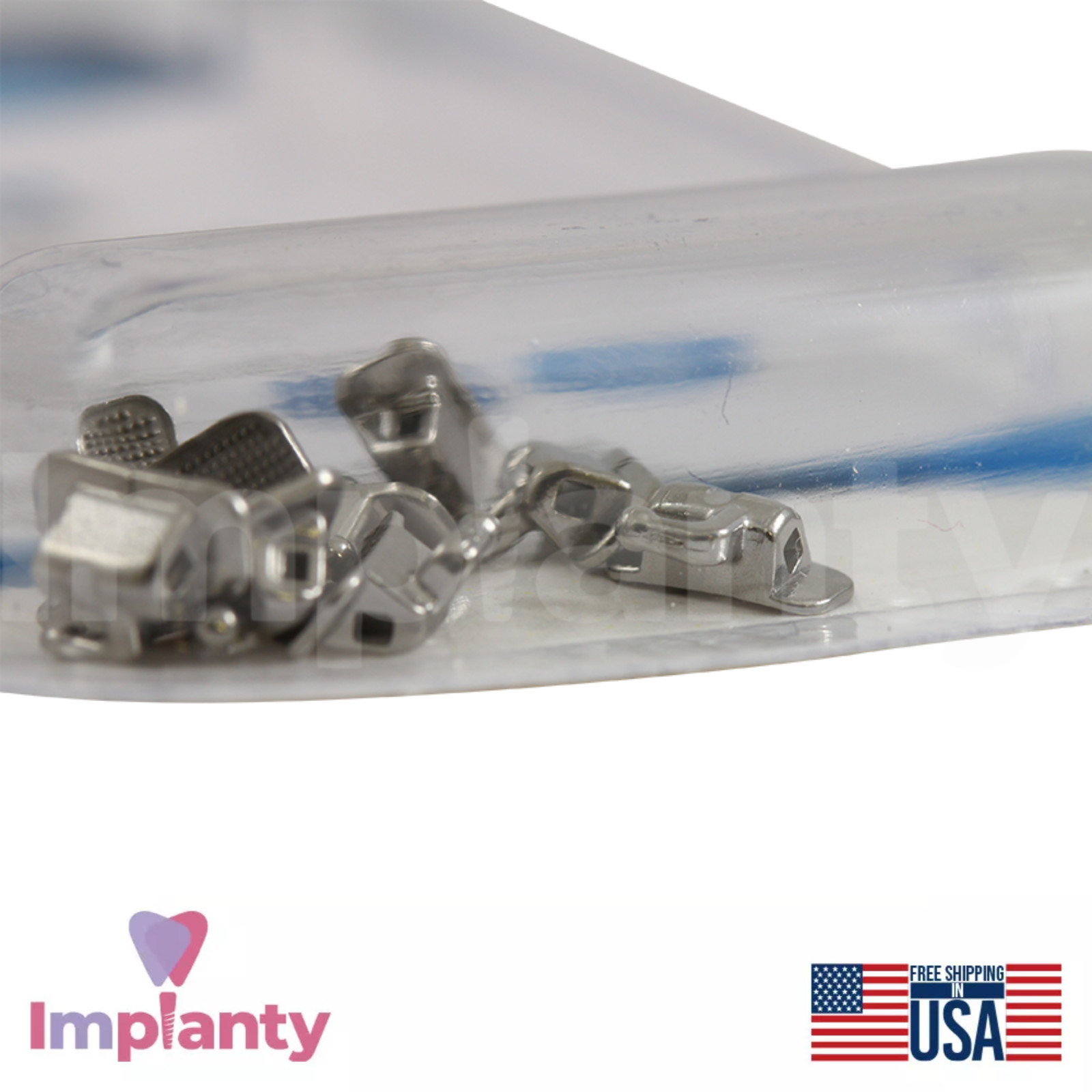 Simple Buccal Tube Non-Conventional Dental Hook MIM Stainless Steel 10pcs