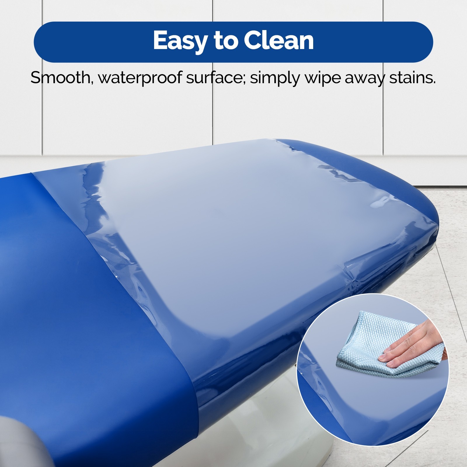 Clear Dental Chair Foot Seat Cover JMU with Elastic Bands 17.3″W x 17.7 Inch 1pc