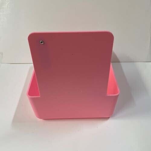 Pink Dental Lab Pan w/Stainless Steel Clip 20pk 7″ x 5¾” x 2½” Made in the USA