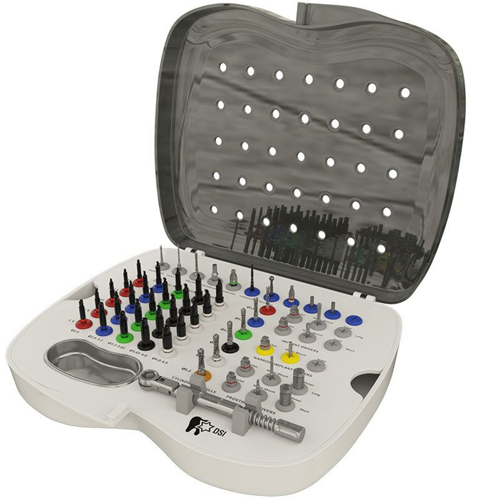 1pcs Dental Full Im plantion Kit Surg ical Tools Driver Bur Instrument