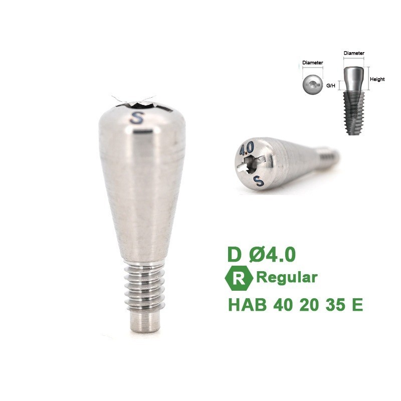 1Pc Dental Healing Abutment Caps Regular Mini Cover Screw Platform