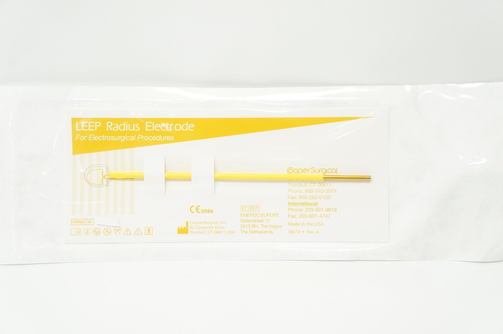 Cooper Radius Loop Electrodes, 1.0cm X 1.0 cm, 12 cm shaft (5/Box) R1010