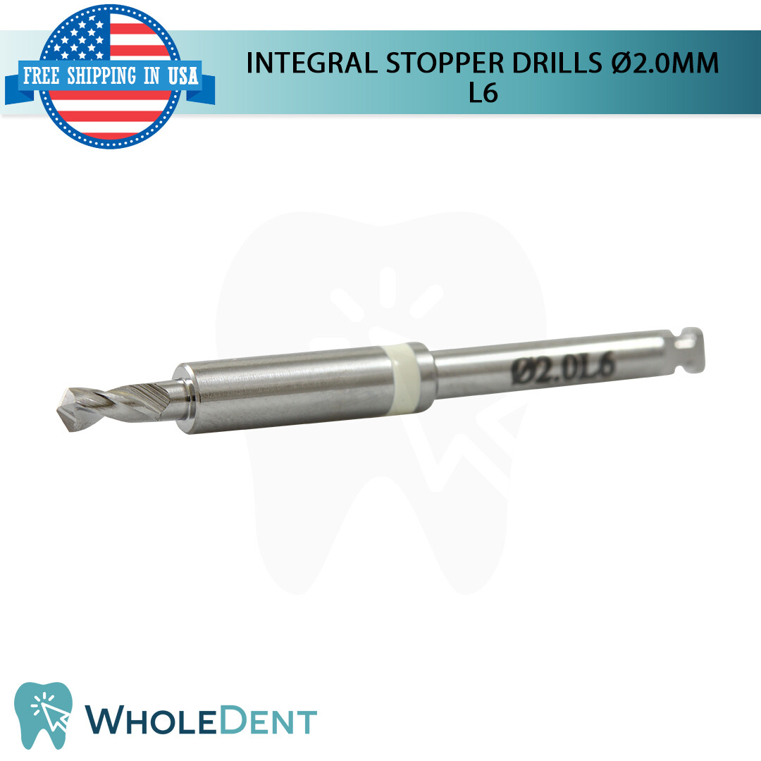 Surgical Integral Stopper Drill Ø2.0 External Irrigation Dental Implant