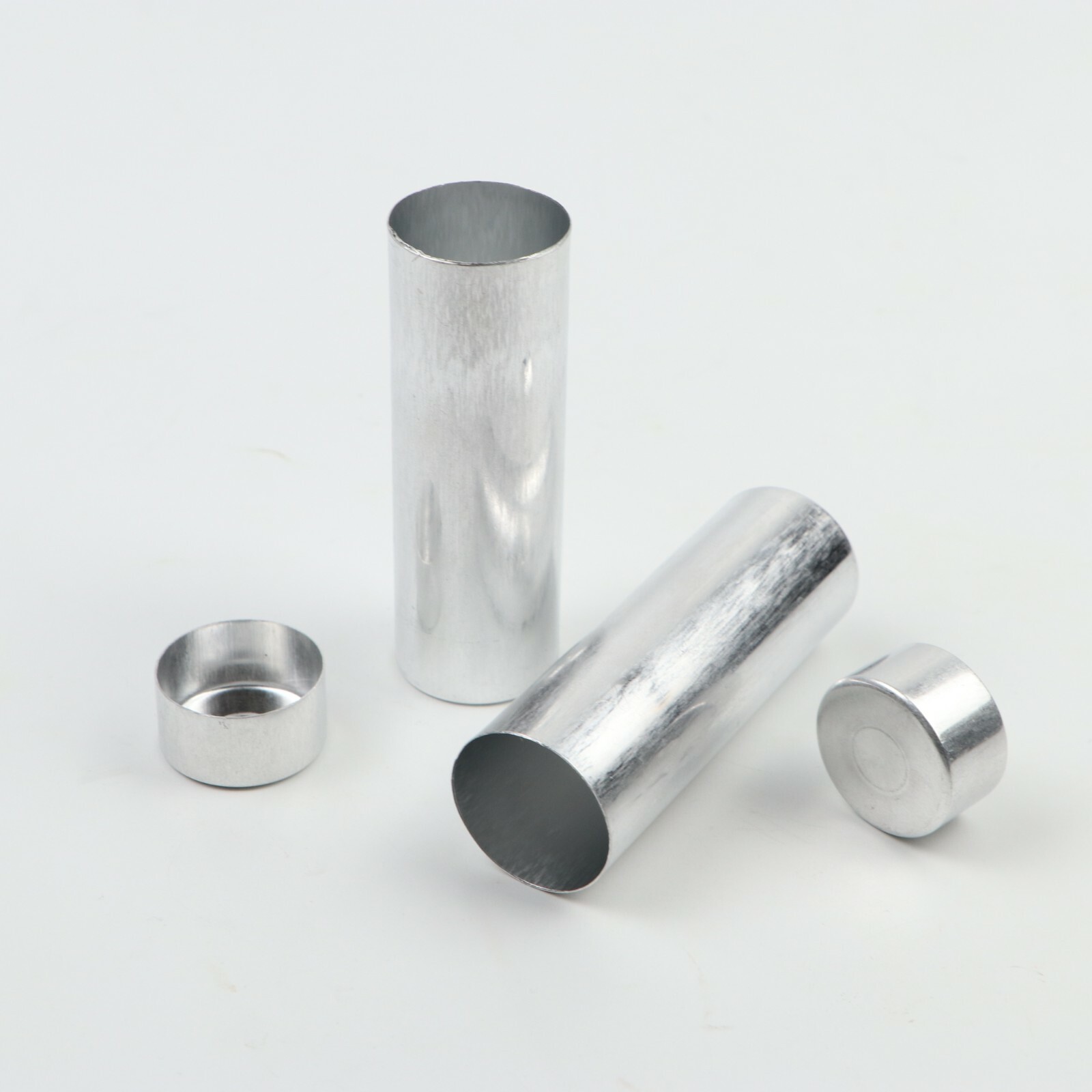 100Pcs 25.5mm Dental Empty Aluminum Tubes Cartridges for Making Flexible Denture