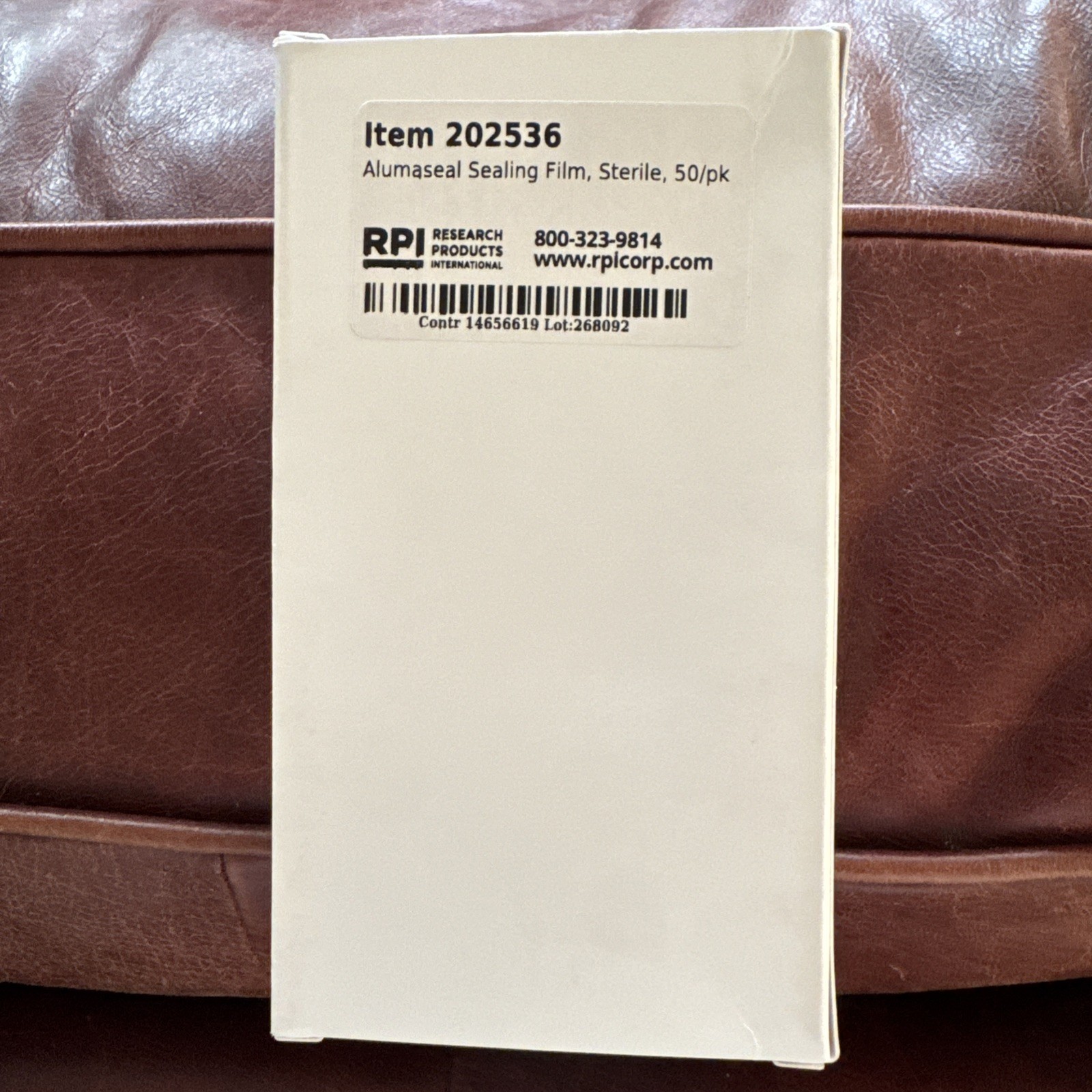 RPI Alumaseal CS Adhesive Sealing Film. No: 202536 Sterile 50pk