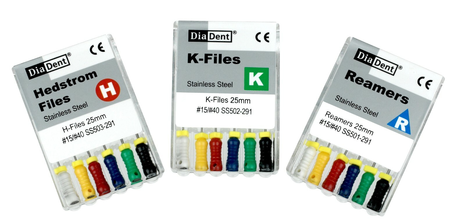 DiaDent Dental Endodontic root canal file K-file 21mm 30 files/pack USA Made