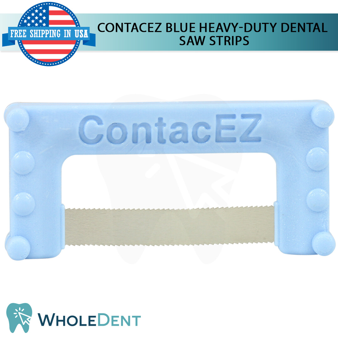 ContacEZ Blue Heavy-Duty Dental Saw 8 Strips Restorative Subgingival Cutter