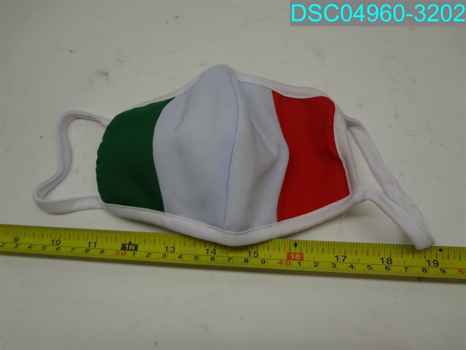 QTY=390: Italy Flag Fabric Face Mask