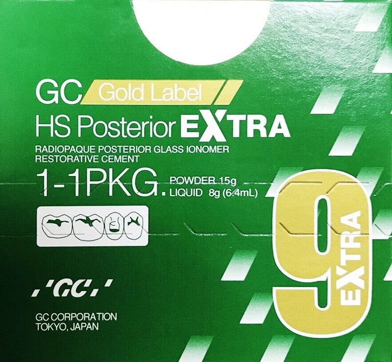 GC Gold Label HS Posterior EXTRA Glass Ionomer Cement A2 1-1 Pkg Dental