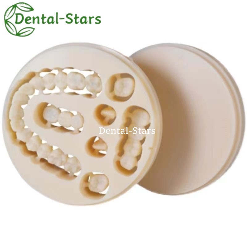98mm Dental Multilayer Pmma Block Round Resin Disc Thick 12-25mm A1/A2/A3 Colors