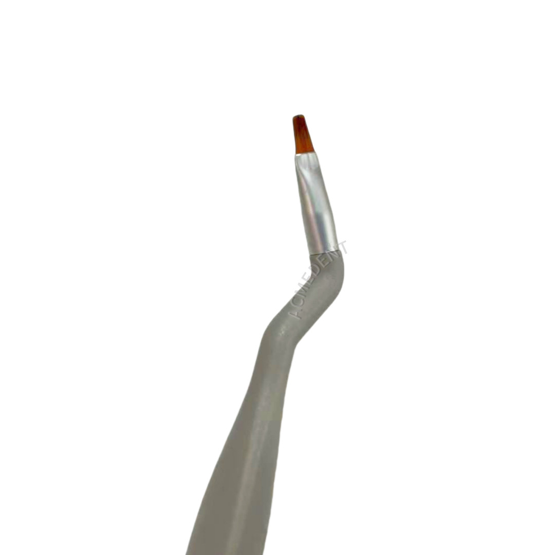 Dental Brush Pen Replaceable Brushes Tips Straight Curved Head Mini Micro Brush