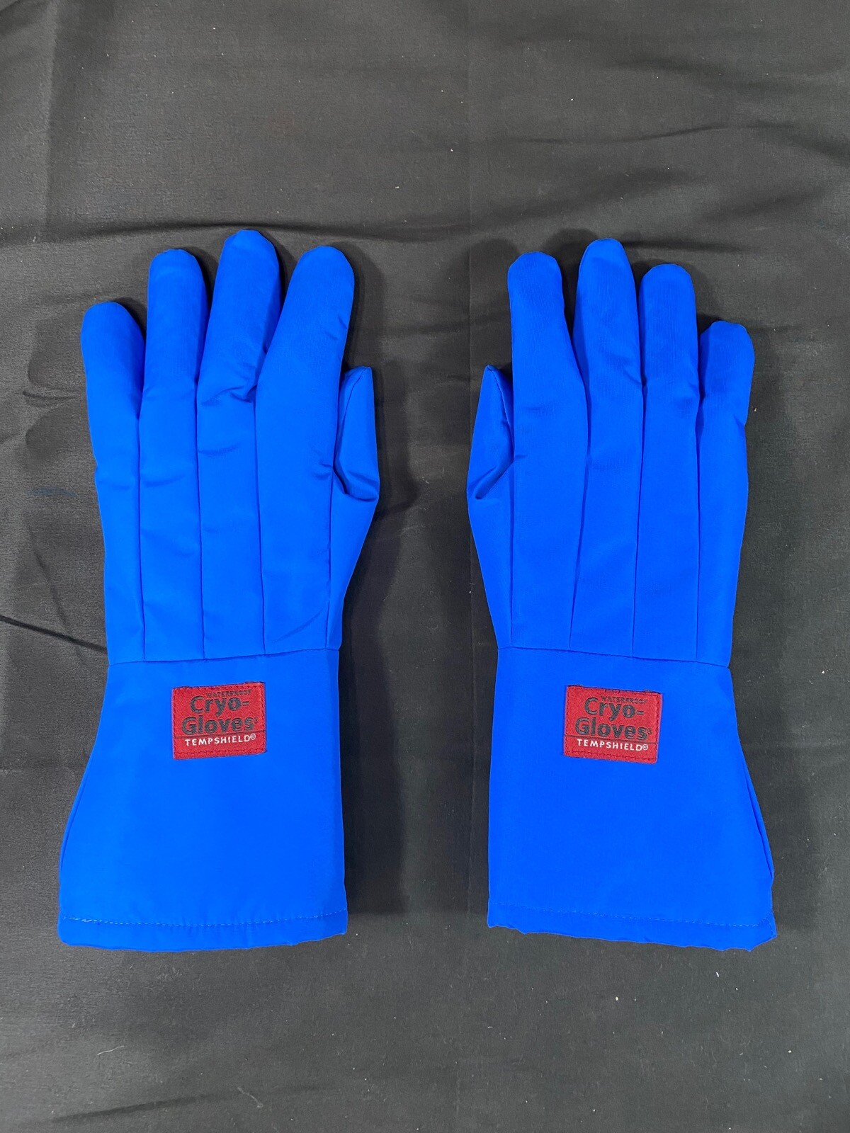 TEMPSHIELD Mid-Arm Cryo-Gloves For Dry Ice Handling Size 8 Blue MASWP
