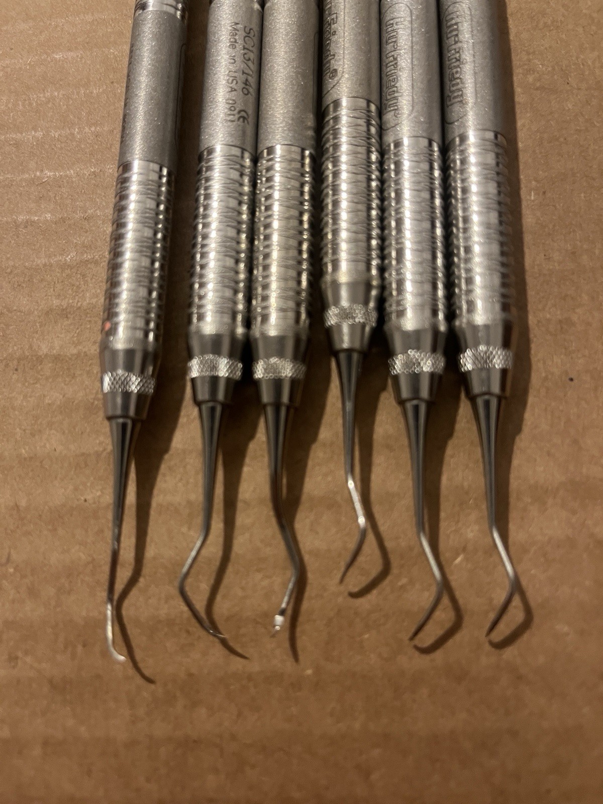 Six Used Dental Gracey Curette SC 13/146 HU FRIEDY