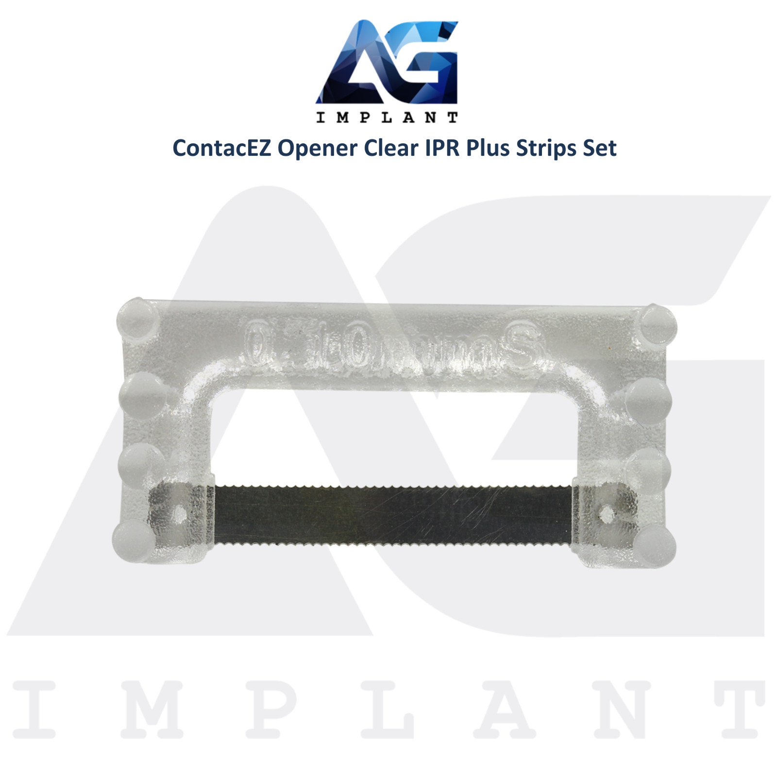 Single Sided Opener Clear Flexible Diamond Coated Dental IPR Plus Strips Set