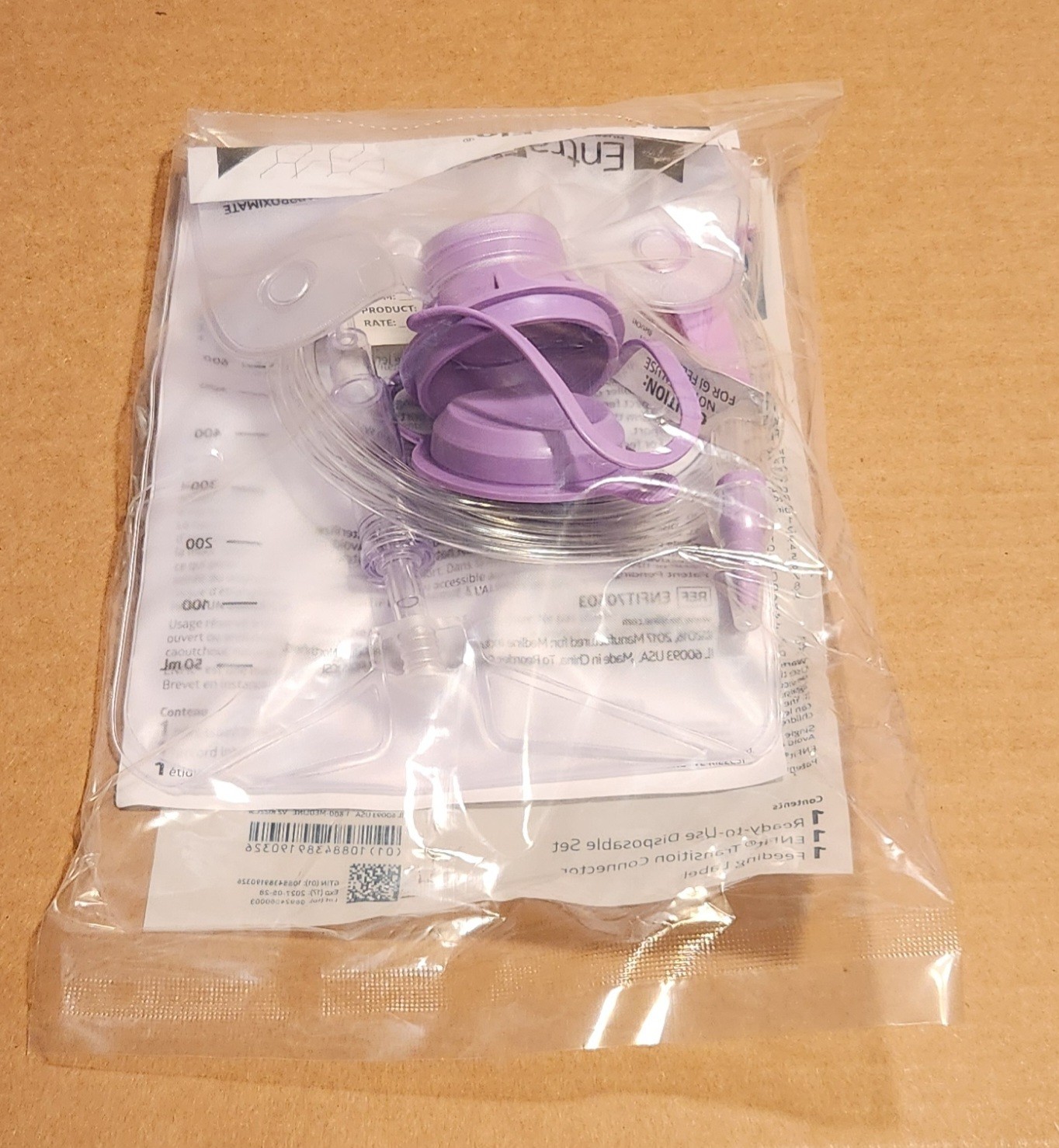 Medline EntraFlo 1000ML Feeding Pump Set Enfit70503 PACK OF 30