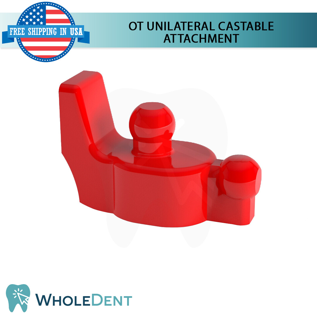 OT Unilateral Attachment Kit Castable Spherical Ball Caps Dental Im plant Lab