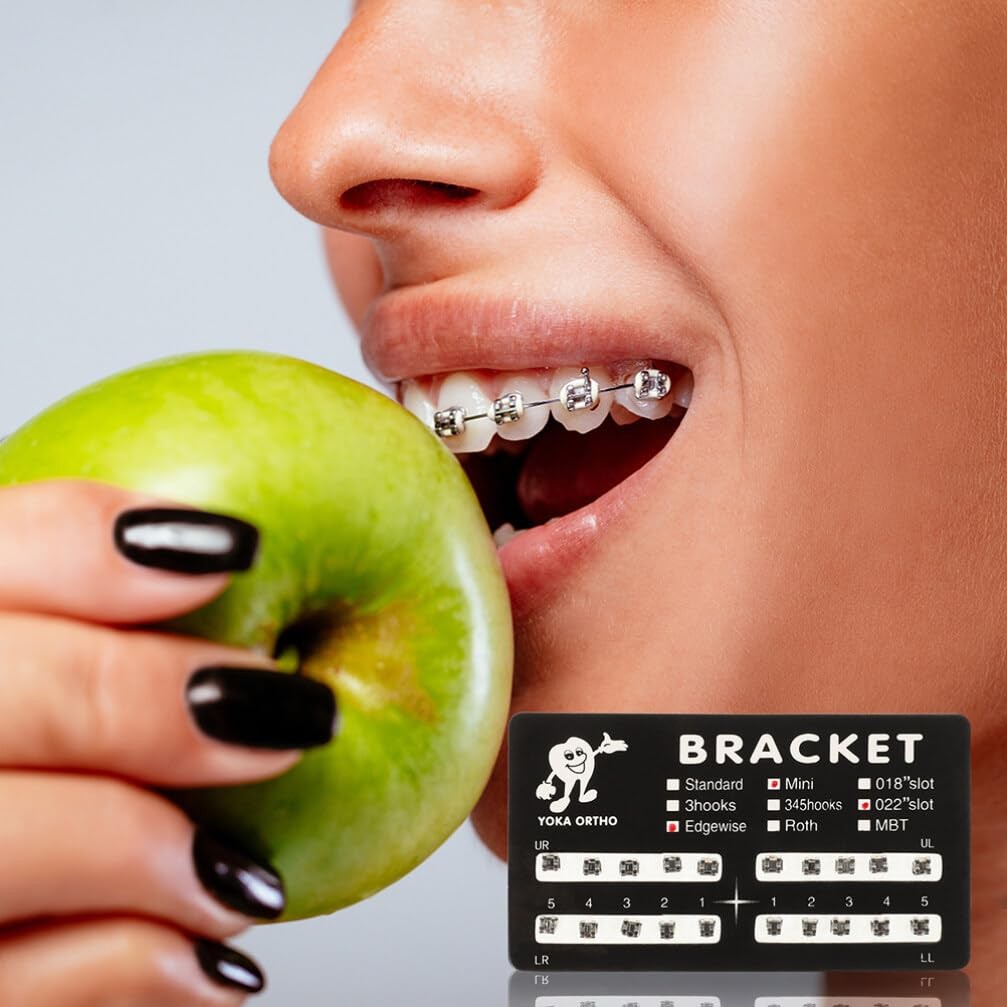 40Pcs Brackets Orthodontic Stainless Steel Holder As Shown
