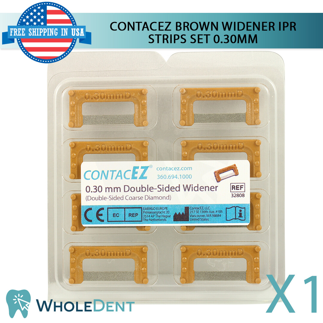 ContacEZ Brown Widener IPR Plus 8 Strips Orthodontic Interproximal Reduction