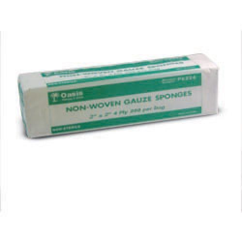 Non-Woven Gauze Sponges, Gauze Pads, Non Sterile, 2″ X 2″ 4-Ply, 600/Case