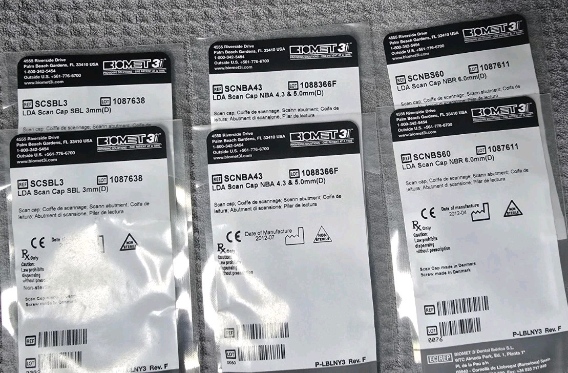 BIOMET 3i Scan Cap Lot