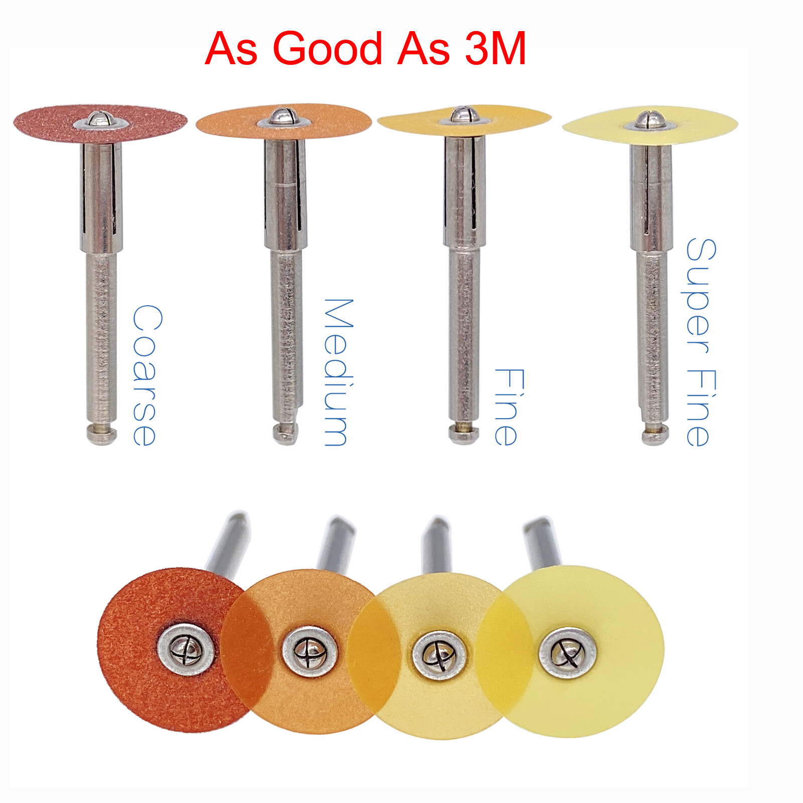 Dental Sof-Lex Soflex Contouring & Polishing All Sizes Pop-On Discs 1/2″ 12.7mm