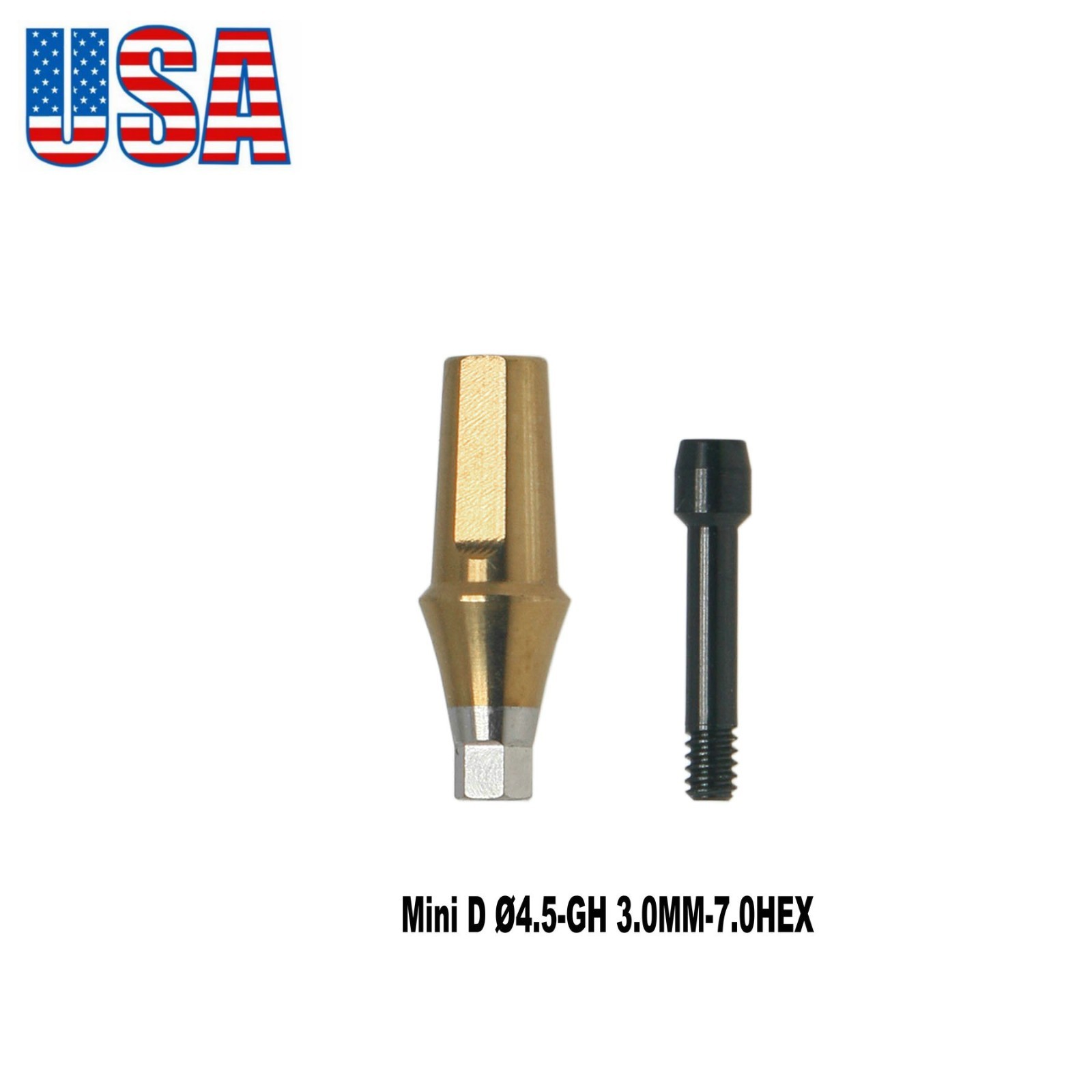 US Titanium Straight Transfer Abutment Fits Hiossen ET (ETIII/IV) /Osstem TS/GS