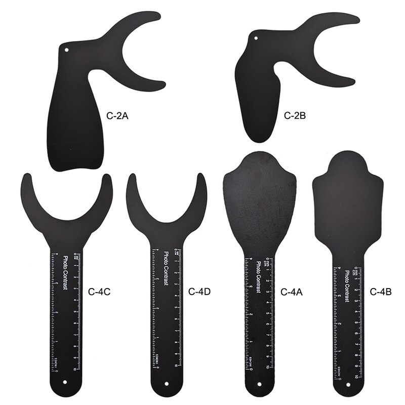 1Set Dental Photo Contrast Black Background Board Palatal Photography Contraster
