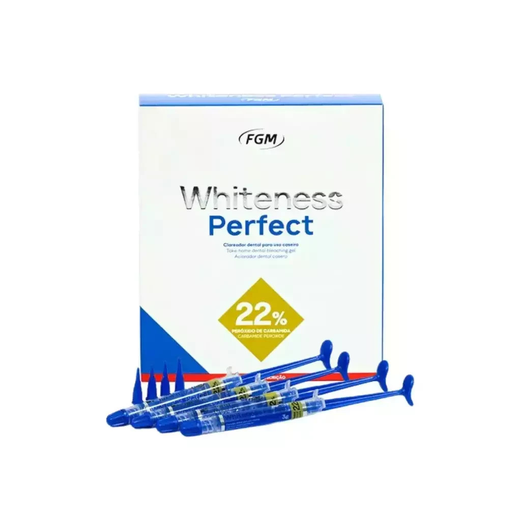 Dental FGM Whiteness 22 Per Cent Home Bleach Perfect Kit 4 x 3g (Free Ship)