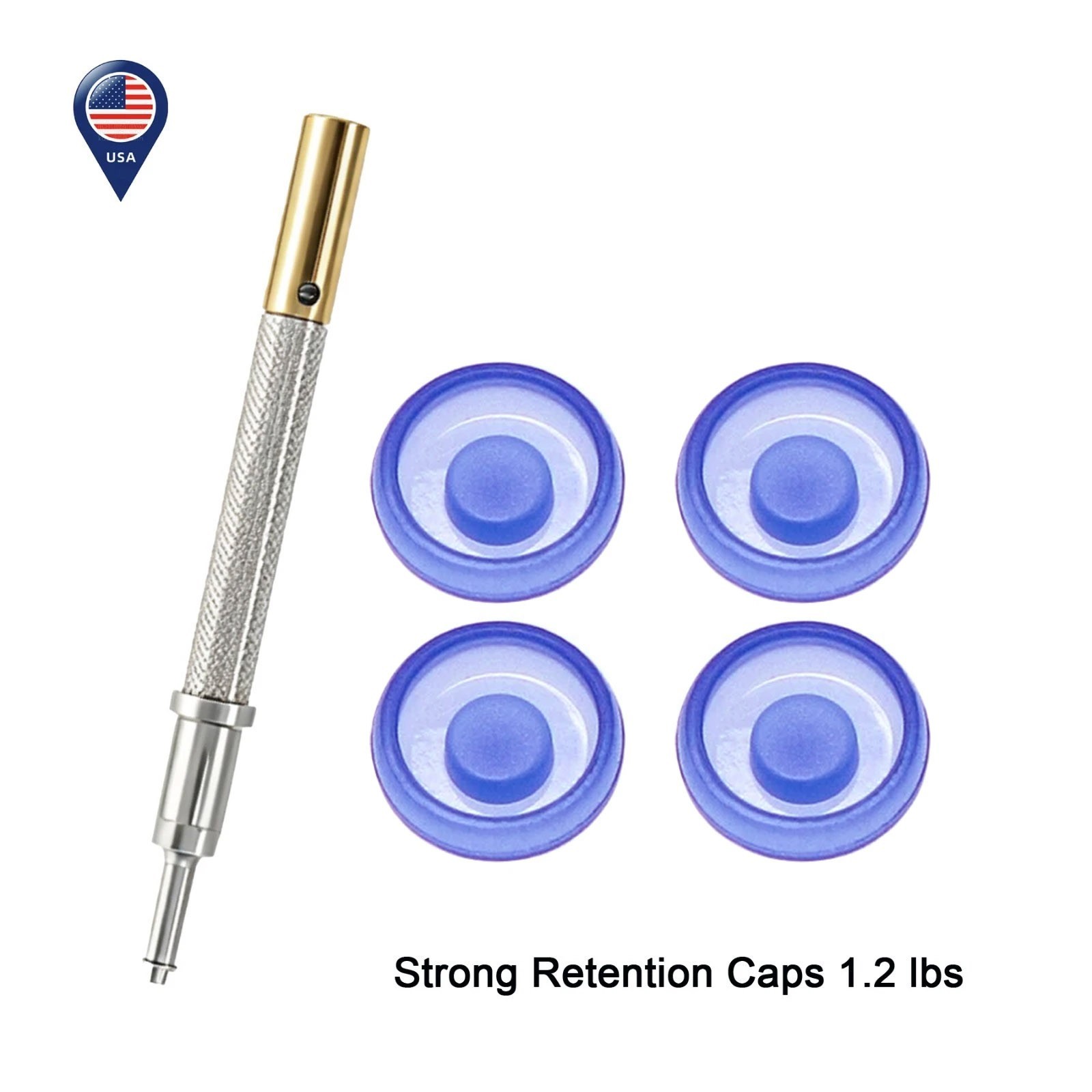 US 3-in-1 Locator Tool with 5Pcs Overdenture Retention Caps Set